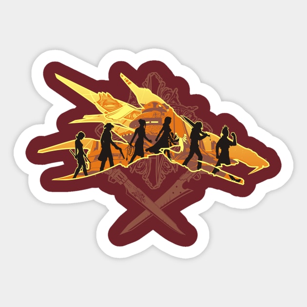 The Two Swords Sticker by AdamsPinto